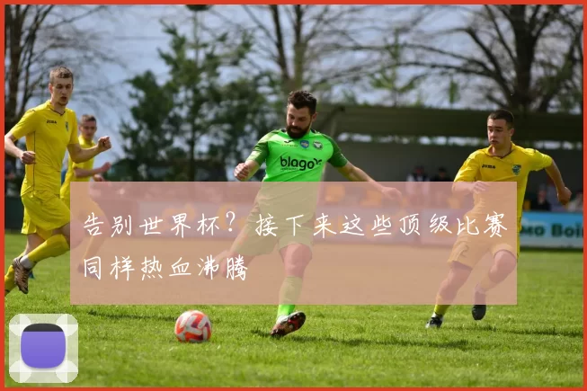 告别世界杯？接下来这些顶级比赛同样热血沸腾