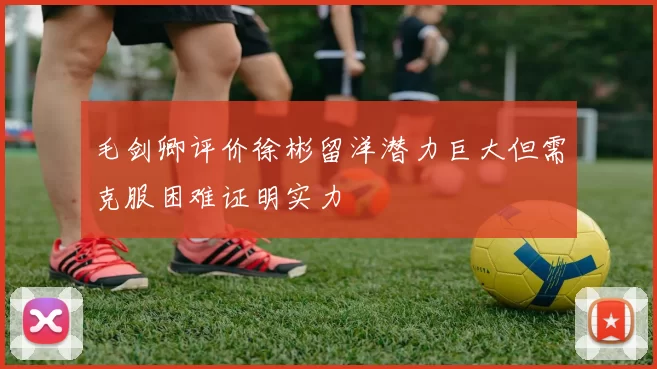 毛剑卿评价徐彬留洋潜力巨大但需克服困难证明实力